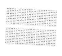 FUNOMOCYA 10 Sheets Stickers for Nail Polish Bottles Self Adhesive Clear Labels Inventory Number Stickers for Storage and Organization Nail Salons and Beauty Parlors