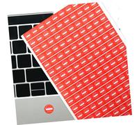FUNOMOCYA 1000 pcs Round Adhesive Warning Label Stickers for Electronics Paper Material Seal Broken Indicator Portable Red Stickers for Device Protection and Security
