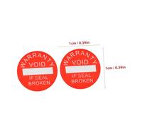 FUNOMOCYA 1000 pcs Round Void Stickers Red Self-Adhesive Caution Labels Strong Adhesive Small Tamper Evidence Seals for Electronics and Devices