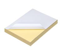 FUNOMOCYA 100pcs A4 Adhesive Typing Paper Label Paper for Laser and Inkjet Printers with Easy to Tear Feature for Home and School Use