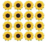 FUNOMOCYA 100pcs Artificial Sunflower Heads for DIY Craft Yellow Paper Flower Decorations for Wedding Party and Boxes