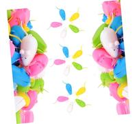 FUNOMOCYA 100pcs Baby Tooth Holder Storage Case for Kids with Assorted Colour Plastic Material Unique Chic Style Keepsake Organizer to Safely Store Baby Teeth Style