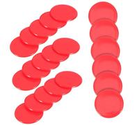 FUNOMOCYA 100pcs Bingo Chips Counting Markers for Math Games Educational Gambling Party Supplies in Solid Red