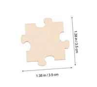 FUNOMOCYA 100pcs Blank Wooden Puzzle Pieces Unfinished Jigsaw Shape Craft DIY for Painting and Writing Creative Activity Natural Wood Puzzle Blanks for Custom Art Projects