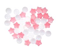 FUNOMOCYA 100pcs Colored Round Shaped Ocean Balls for Ball Pit Play Gift with Pink Star Safe Bathing