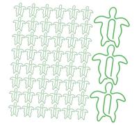 FUNOMOCYA 100pcs Cute Sea Turtle Paper Clips Strong Metal Fasteners for Office and Home Decorative Themed Document Clips for File Organization and Study
