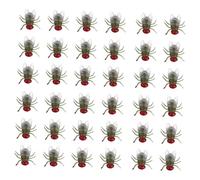 FUNOMOCYA 100pcs Halloween Plastic Fake Flies Prank Bugs Reusable Realistic Insect for April Fool's Day and Spooky Party Decorations