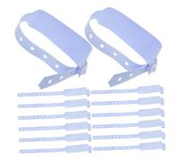 FUNOMOCYA 100pcs Identity Wristband Identification Bracelet Medical Bracelets Arm Bands for Events Patient Wristbands Medical Band Wrist Writable Hospital PVC Sky-Blue