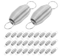 FUNOMOCYA 100pcs Mahjong Machine Springs 26mm Tension Coil Wire for Automatic Mahjong Table Pusher Replacement, Anti-fatigue Steel Maintenance Parts for Club and Home Use