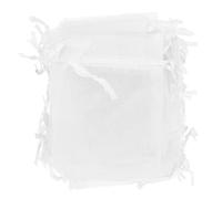 FUNOMOCYA 100pcs Mesh Drawstring Bags Versatile Jewelry Storage Pouches for Weddings Birthdays Christmas More for Handmade Jewelry Pendants Brooches Treats Organza Bags