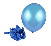 FUNOMOCYA 100pcs Round Latex Balloons Thick Odorless Giant Color Balloons in Red White Dark Blue for Birthday Wedding Christmas Party Decorations