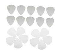 FUNOMOCYA 100pcs Silver Stainless Steel Guitar Picks Bass Plectrums Metal Thumb Picks for Electric Acoustic Guitars Portable Shredding Finger with Reflective Finish
