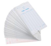 FUNOMOCYA 100pcs Time Cards Paper Efficient Record Keeping Convenient Usage for Employee Time Management in Offices and Restaurants