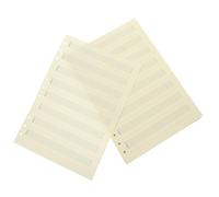 FUNOMOCYA 100sheets Music Manuscript Refill Paper Punched Planner Inserts for Teaching Composing and Note-taking Lightweight Portable for Music Educators and Students