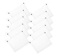 FUNOMOCYA 10pcs A5 Thick File Bags Document Organizer Pencil Storage Large Pen Case Ticket Holder Portable for Office and School Use