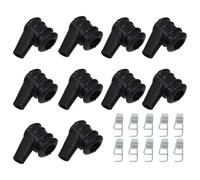 FUNOMOCYA 10pcs Chainsaw High Pressure Engine Cap Accessory with Rubber Boot and Spring, Sturdy Spark Plug Cover for Field Logging and Branch Trimming, Portable Chainsaw Ignition Parts