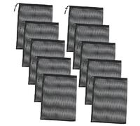FUNOMOCYA 10Pcs Drawstring Mesh Bags Multi Functional Storage for Sports Laundry and Travel Lightweight Tear Resistant Easy Access Space Saving Design Black