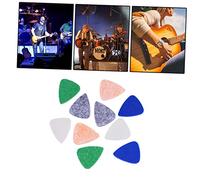 FUNOMOCYA 10pcs Felt Picks Set Guitar Picks for Ukulele and Guitar Comfortable Non-slip Colorful Felt Plectrums Guitar Pick Accessories Mellow Sound for Guitar Players