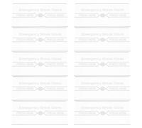 FUNOMOCYA 10pcs Fire Alarm Manual Switch Replacement Glass Pieces Heat Resistant Break Glass Discs for Emergency Fire Safety Manual Call Points in Homes and Offices