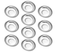 FUNOMOCYA 10pcs Fog-making Smoke Cake Tray for Photography Stainless Steel Special Effects Prop Plate Smoke Pellet Mounting Plate for Studio Shoots