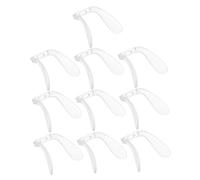 FUNOMOCYA 10pcs Glasses Nose Slip Eyeglass Saddles Bridge Pads Soft Skin Friendly Nose Pads for Eyewear Repair Compatible with Various Frames Easy to Install and Remove