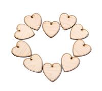 FUNOMOCYA 10pcs Heart Shape Guitar Plectrum Maple Wood Picks for Classic Guitar and Ukulele