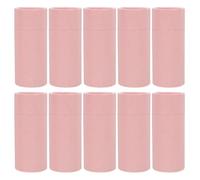 FUNOMOCYA 10pcs Kraft Paper Tubes with Lid Round Cardboard Containers for Tea Spice Storage Refillable Paper Cylinder Boxes for Essential Oil Bottle Packaging