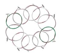 FUNOMOCYA 10pcs Metal Guzheng Strings Set for 6-10 Strings Replacement B-type Maintenance and Repair in Music Performance