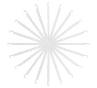 FUNOMOCYA 10pcs Metal Hanging File Organizer Rods 34.5cm - Office Filing Cabinet Hanging Bars for Document Management and Workspace Optimization