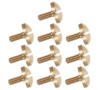 FUNOMOCYA 10pcs Metal Music Instrument Screws for Guitar and Other Instruments Easy to Install Core Axle Accessories Compatible Three-flat and Four-flat Keys