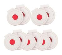FUNOMOCYA 10pcs Microfiber Shooting Targets Set Thickened 3-Layer Red and White Targets (6cm 7cm) Portable Hanging for Indoor Precision Practice and Shooting Training Gear