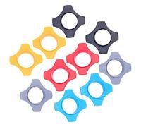 FUNOMOCYA 10pcs Microphone Rubber Fall for Handheld Microphones Non- for Stages Ktv and Events Each Orange Black Grey Red