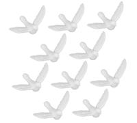 FUNOMOCYA 10pcs Mini Artificial White Pigeon Model Figurines Miniature Bird Decorations for Dollhouse Fairy Garden Ornamental Display and Safe Craft