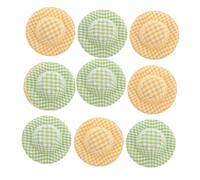 FUNOMOCYA 10pcs Mini Christmas Bottle Hats for Dolls Lightweight EVA Cloth Craft Accessories Adorable Tiny Top Hats for Dollhouse Decor Mini Tea Party Cap for DIY Doll Wardrobe