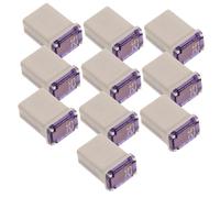FUNOMOCYA 10pcs Mini Low Profile Square Car Fuses for Automotive Circuits High Temperature Resistant Truck Fuse with Fault Protection and Fit for Cars and Trucks