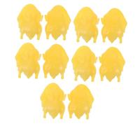 FUNOMOCYA 10pcs Miniature Roast Duck Figures Creative Fake Food Prop for Dollhouse Thanksgiving Halloween Feast Decoration Unique Small Animal Model Gift