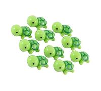 FUNOMOCYA 10Pcs Miniature Turtle Figurines Micro Landscape Decor Cartoon Resin Tortoise Ornaments for Fish Tanks Doll Houses Desk Decoration Safe for Fresh and Salt Water