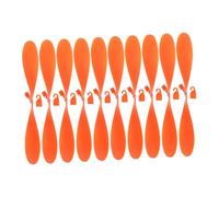 FUNOMOCYA 10pcs Model Plane Propeller Parts Kit Orange Low Drag Blades for Educational Science Projects Compatible with Thunderbird Glider Tiger Helicopter Multimodel Aircraft Accessories