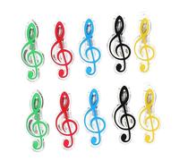 FUNOMOCYA 10pcs Music Note Clips Treble Shape Sheet Music Holders for Organizing Scores Clamps for Musicians and Cooking Recipes