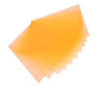FUNOMOCYA 10pcs Orange Light Filter Sheets Transparency Film Pvc Sheets Absorbing Film for Teaching School Office