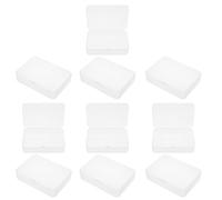 FUNOMOCYA 10Pcs Plastic Playing Card Storage Boxes with Lid 4X3 Inch Game Card Organizer Case for Trading Bank Stackable for Office and Gaming Use