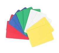 FUNOMOCYA 10pcs Poker Pressing Cards Slices PVC Shuffling Tool for Card Games Portable Multi Color for Tabletop Play