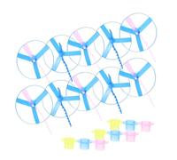 FUNOMOCYA 10pcs Pull String Flying Saucer for Outdoor Fun Creative Smooth Edges Safe Play Party Bag Fillers Gift Ideas Random Color