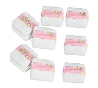 FUNOMOCYA 10pcs Realistic Doll Diapers for Reborn Dolls Pretend Play Accessories to Foster Nurturing and Caregiving Skills Nappies for Boys