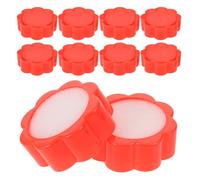 FUNOMOCYA 10Pcs Red Flower Pattern Sponge Finger Moistener Pads for Money Counting Cash Handling Finger Moistening Tool for Bank Teller Use