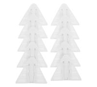 FUNOMOCYA 10pcs Safety Sliding Door Locks with Adhesive - Triangle Push-Pull Cabinet Locks for Wardrobes and Windows - White Safety Latches for Proofing