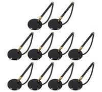 FUNOMOCYA 10pcs Secure Ballpoint Desk Pens with Chain and Adhesive Base Holder, Fixed Counter Signature Pens for Office, Home, School, Reception, Stationery Supplies