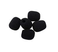 FUNOMOCYA 10pcs Small Lavalier Lapel Mic Windscreen Covers Black Foam Microphone Windshield Covers Good Ventilation and Spit Protection for Recording Studios