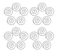 FUNOMOCYA 10pcs Spiral Paper Clips for Secure Paper Holding and File Sorting, Reusable Iron Metal Clips with Creative Circular Design for Home Document Management and School Stationery