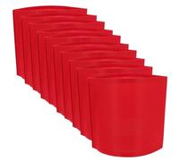 FUNOMOCYA 10pcs Thickened Cotton Captain Armbands Blank Sports Bands for Soccer Football Team Identity Parade Organization Student Duty Safety Use